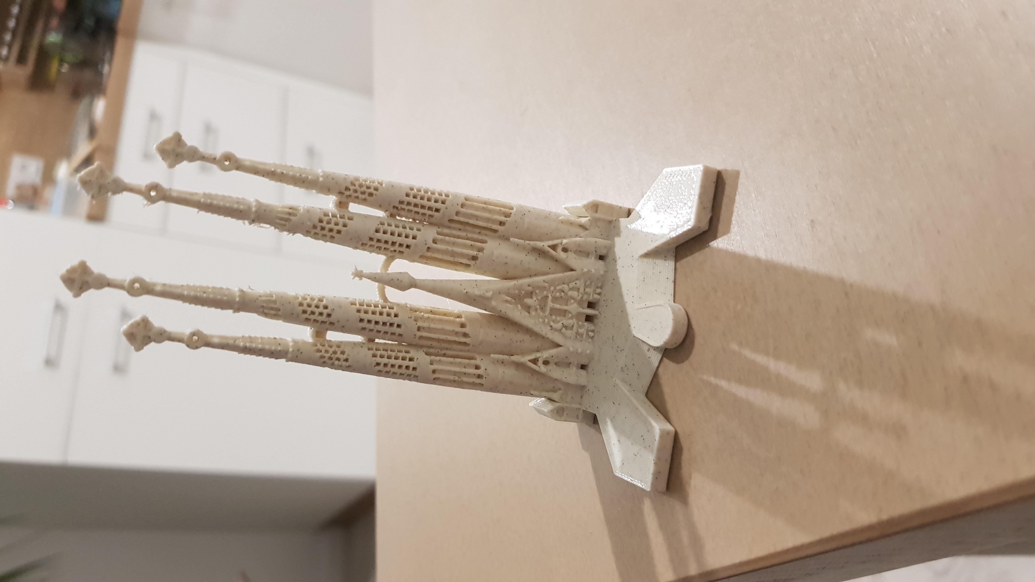 3D Printable Sagrada Familia, Nativity Facade - Barcelona by MiniWorld3D
