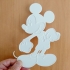 Mickey mouse lithophane image