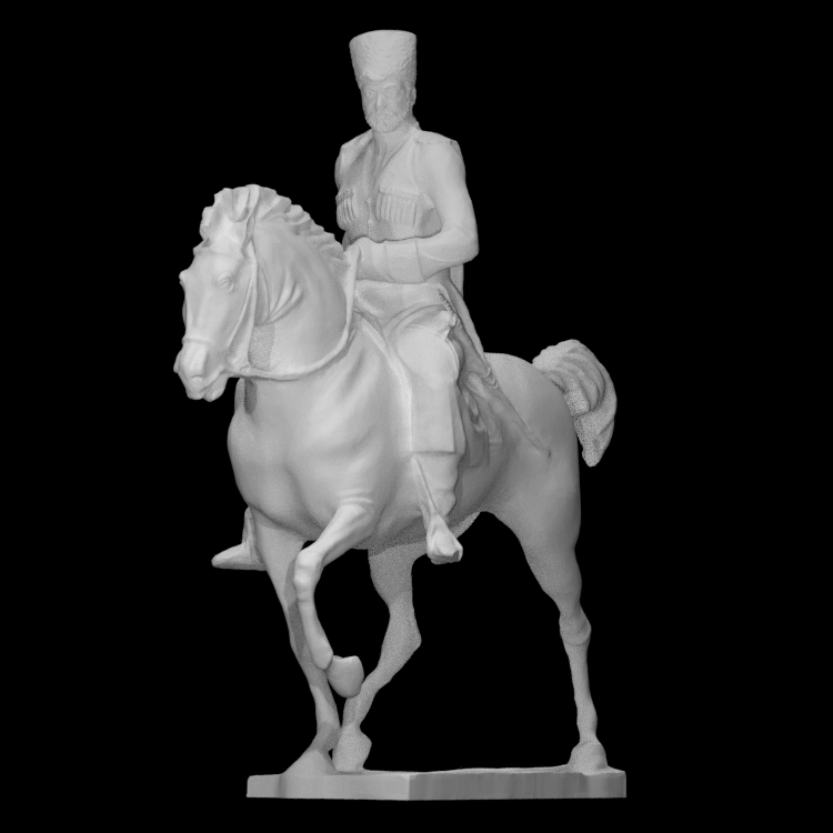 Tsar riding a horse