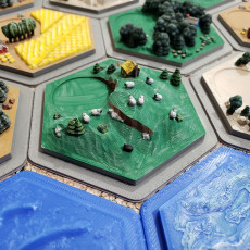 Picture of print of catan-style boardgame 2.0 (magnetic & multicolor)