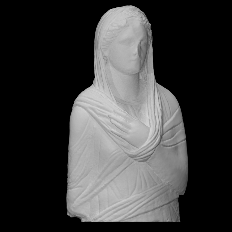 Bust-statue of a woman from a funerary monument