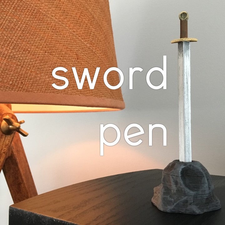 3D Printable Sword Pen! by WildRoseBuilds