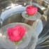 Water droplet vase. Magical invisible floating vase. Wedding decor, Candle holder. image
