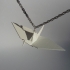Paper Origami Inspired Jewellery Collection. Charm Pendants. Crane, Flower, Hat, Boat, Plane, star, butterfly, swan, rabbit, cat, dog, unicorn, fox, turtle, Parrot. image
