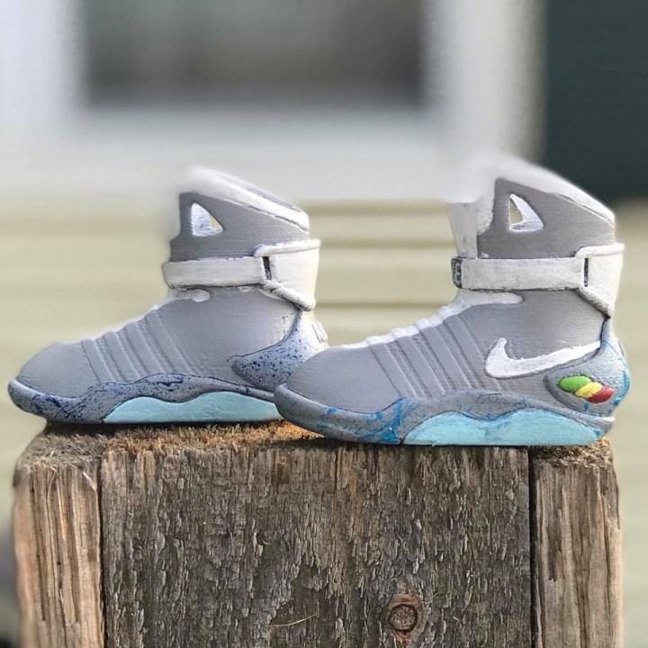 Air MAG Shoes DIY Pdf Back to the Future Templates 3D papercraft Dxf