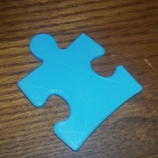 Picture of print of Autism Awareness Puzzle Piece - Light it up blue