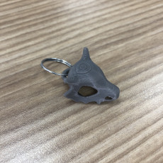 Picture of print of Cubone Pokemon Skull Keychain