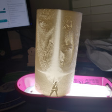 Picture of print of Star wars the last jedi lithophane lamp