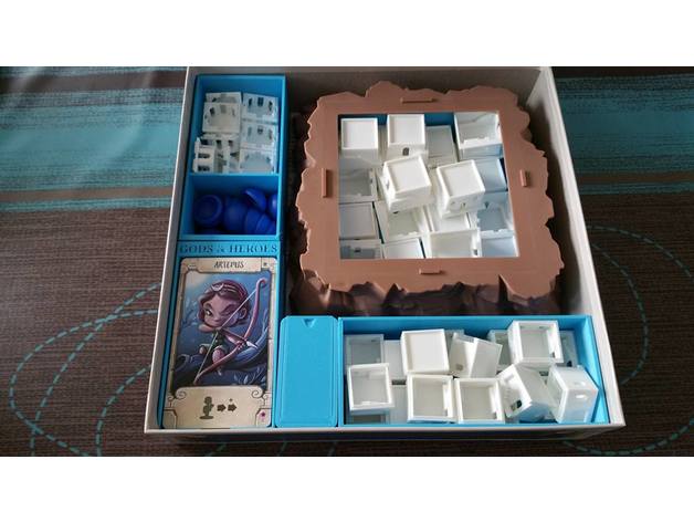 Santorini boardgame insert box