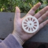 Wagon wheel pendant or ornament image