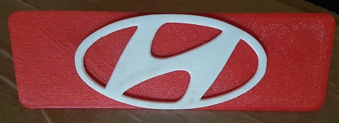 Towbar badge (Hyundai Logo)