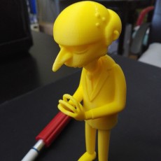 Picture of print of Mr. Burns 3D