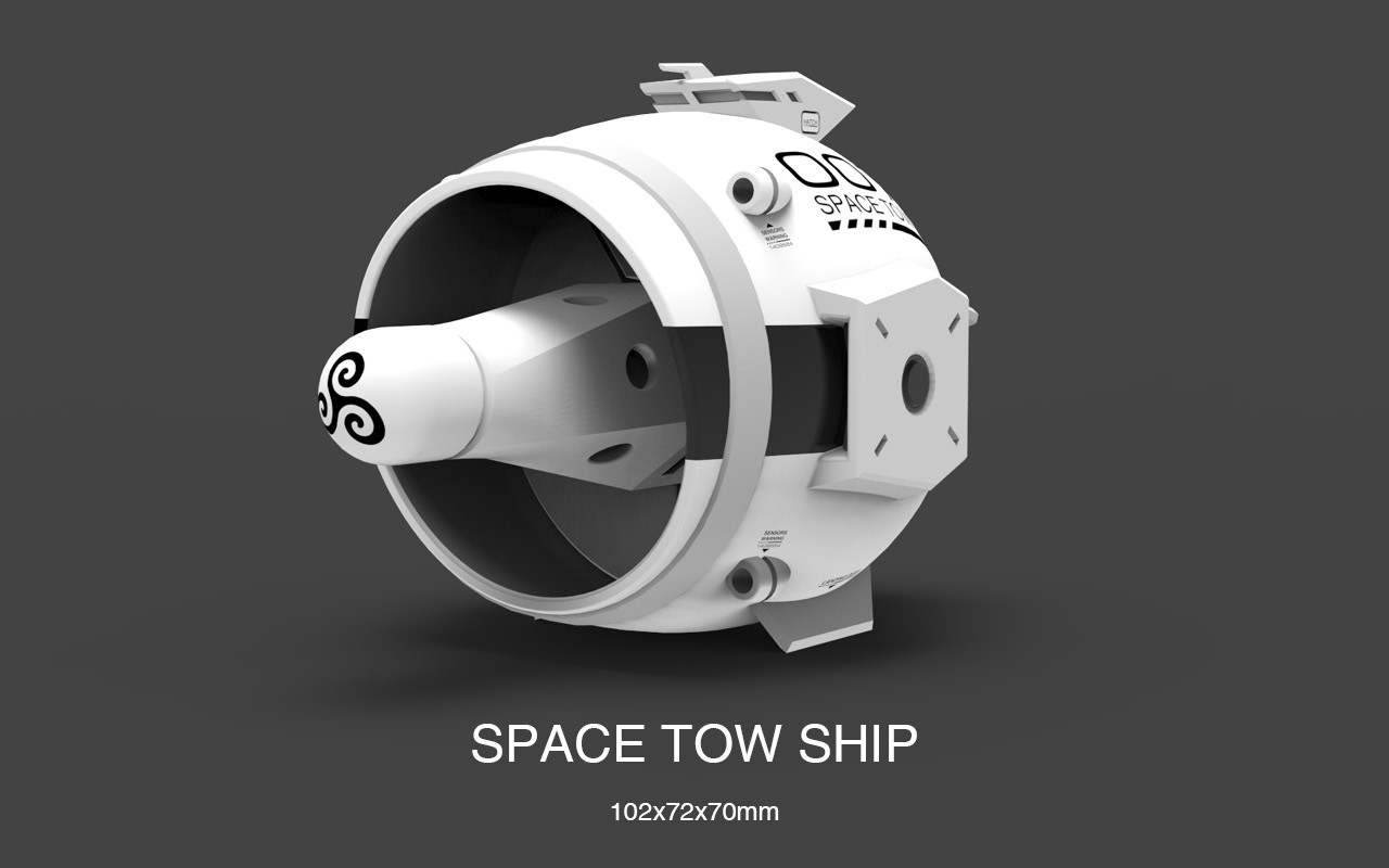 Space Tow Ship mechanical toy