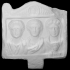 Two-sided funerary relief image