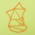 Customizable Origami Cute Fox image
