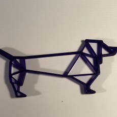 Picture of print of Customizable Origami Sausage Dog / Dachshund