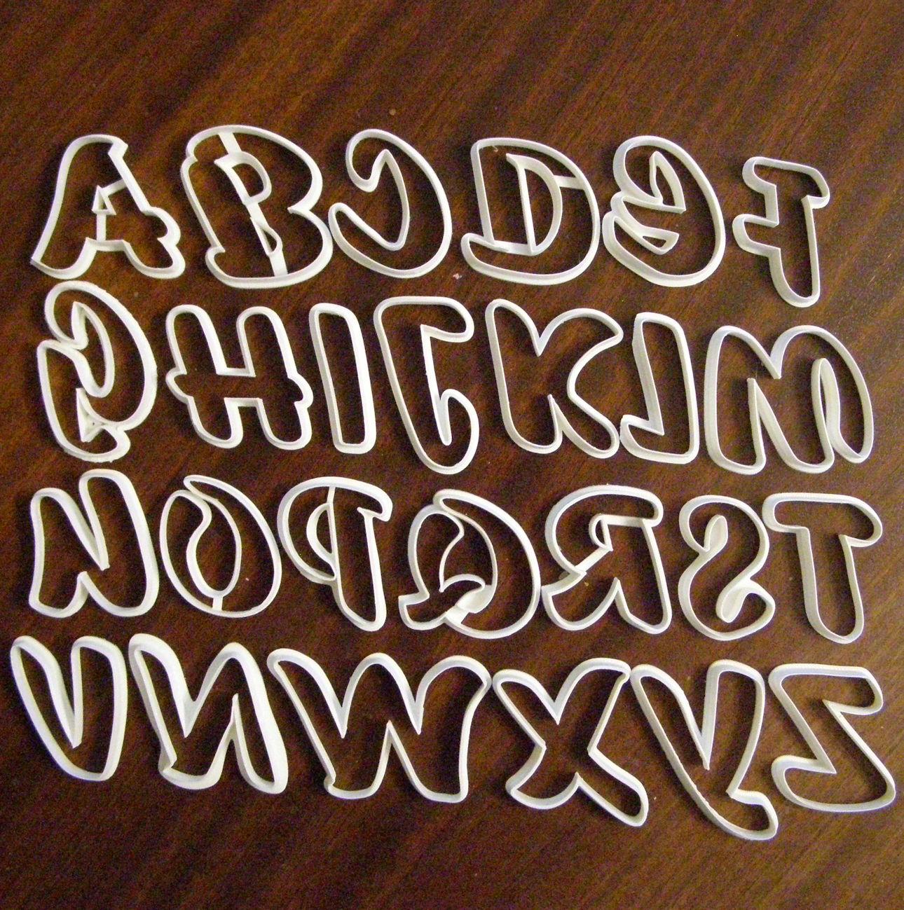 Alphabet cookie cutter 70 mm high