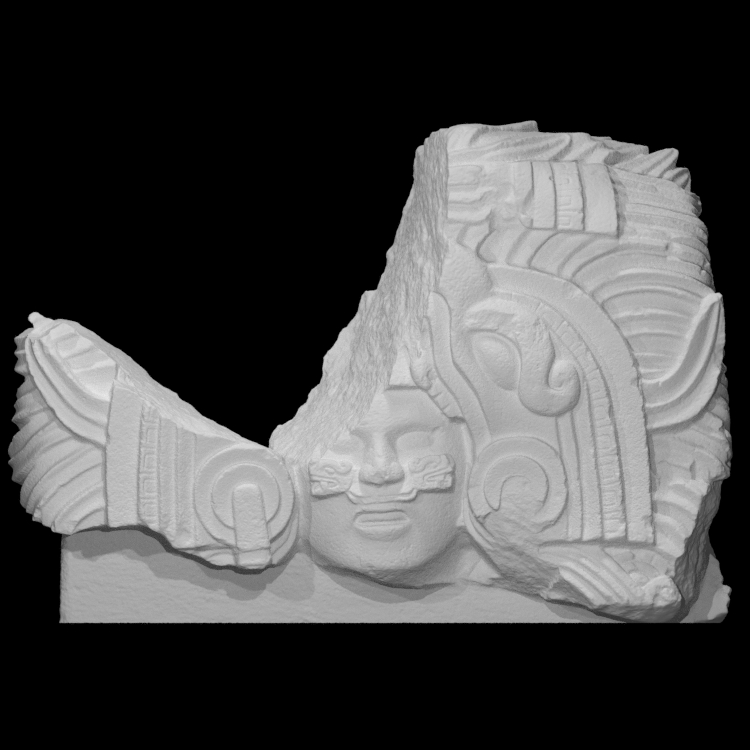 Bust of a Maya Ball Game Player