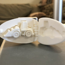 Picture of print of Surprise Egg #3 - Tiny Wheel Loader Toy This print has been uploaded by planetehack