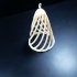Pinecone-shaped bauble template image
