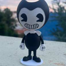 Picture of print of Bendy (from bedny and the ink machine)