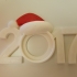 2017 Christmas Picture Ornament w/ Santa Hat image