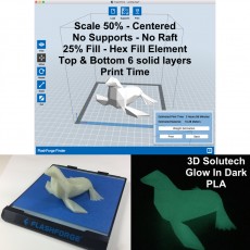 Picture of print of Low Poly Seal