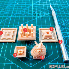 Picture of print of DBZ Shenron Mechanical keyboard Cherry Keycap This print has been uploaded by Dịch vụ máy in 3D tpHCM