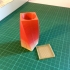Twisted square vase with base image