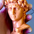 Head of Michelangelo's David print image