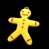Bicolor Gingerbread Man (2 parts) image