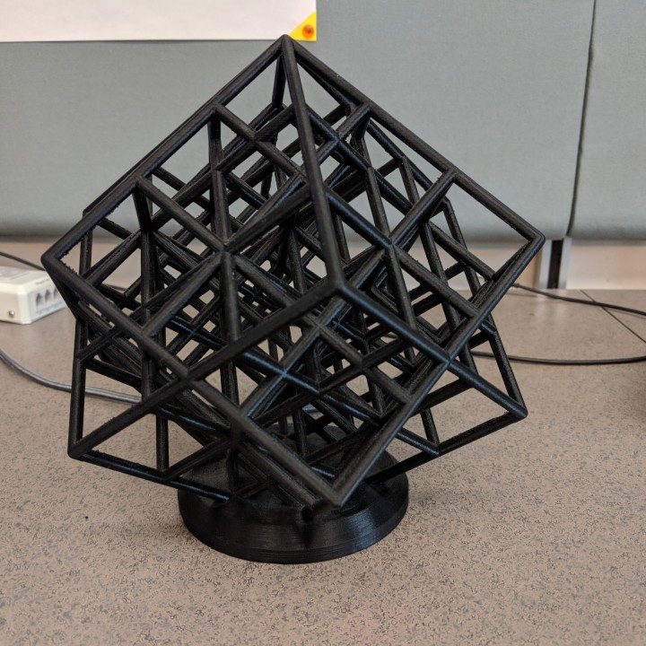 Picture of the spun lattice cube