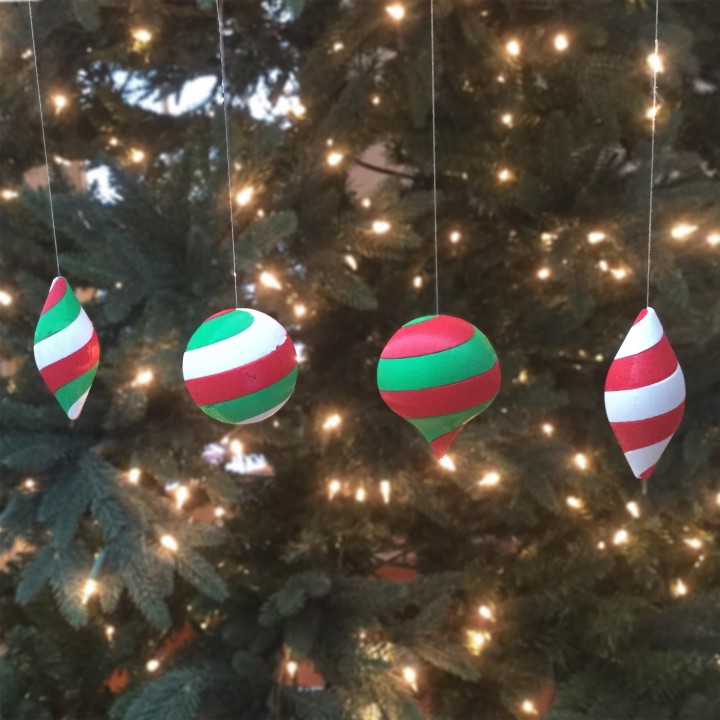 3D Printable Twister Ornaments by Connor Cox