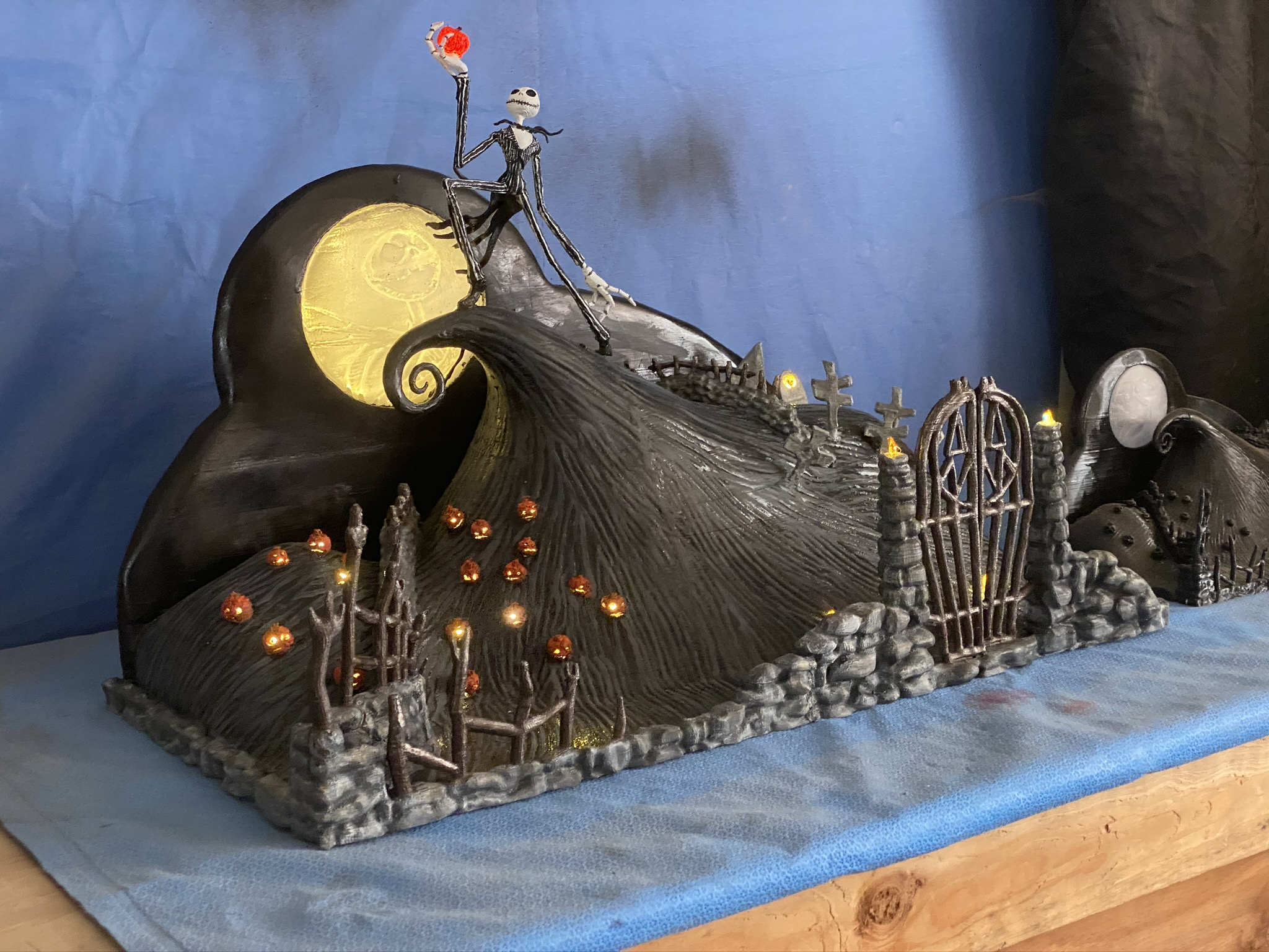 3D Printable The Nightmare Before Christmas Diorama by cmag