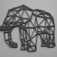 Picture of print of Low Poly Elephant