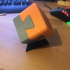 Impossible dovetail puzzle print image