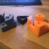 Impossible dovetail puzzle print image