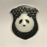Panda Head on a Plaque image
