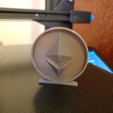 Picture of print of Ethereum Coin With Base