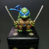 Chibi mutant ninja Turtles! LEO! print image