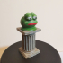 Frog Bust on Pedestal print image
