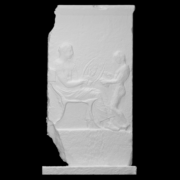 Grave relief with a lyre player