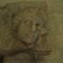 Mourning girl on relief image