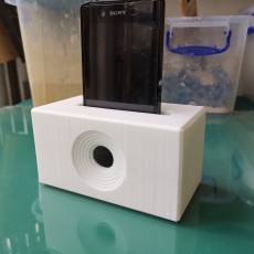 Picture of print of ESSO Up-cycled Phone Dock Charging Station  & Acoustic Sound Chamber This print has been uploaded by HOI ZHANG