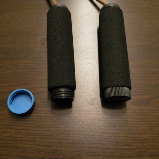 Replacement cap for skipping rope