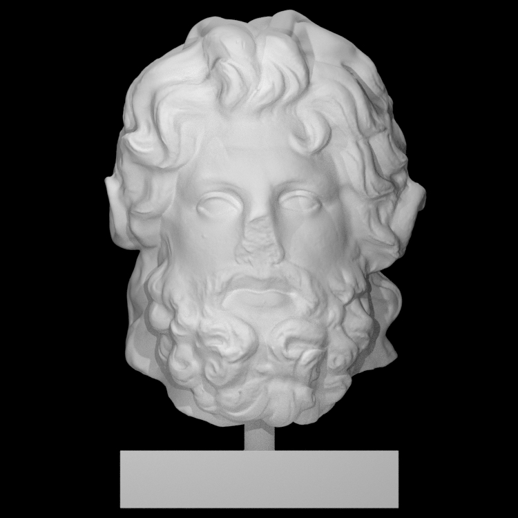 Head of a colossal statue of Zeus-Ammon