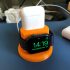 Apple Watch and Airpods charging dock print image