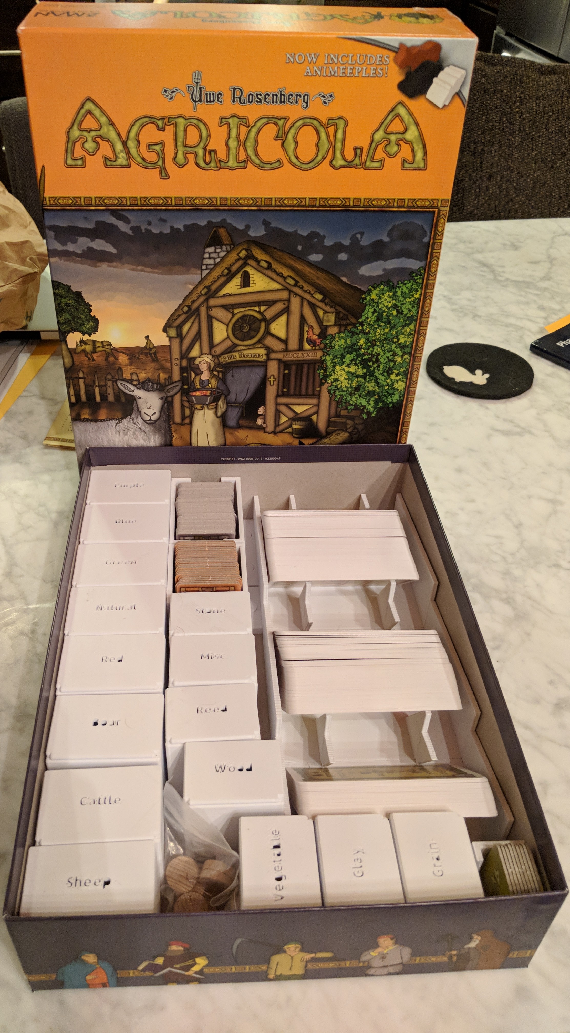 Agricola Board Game Insert