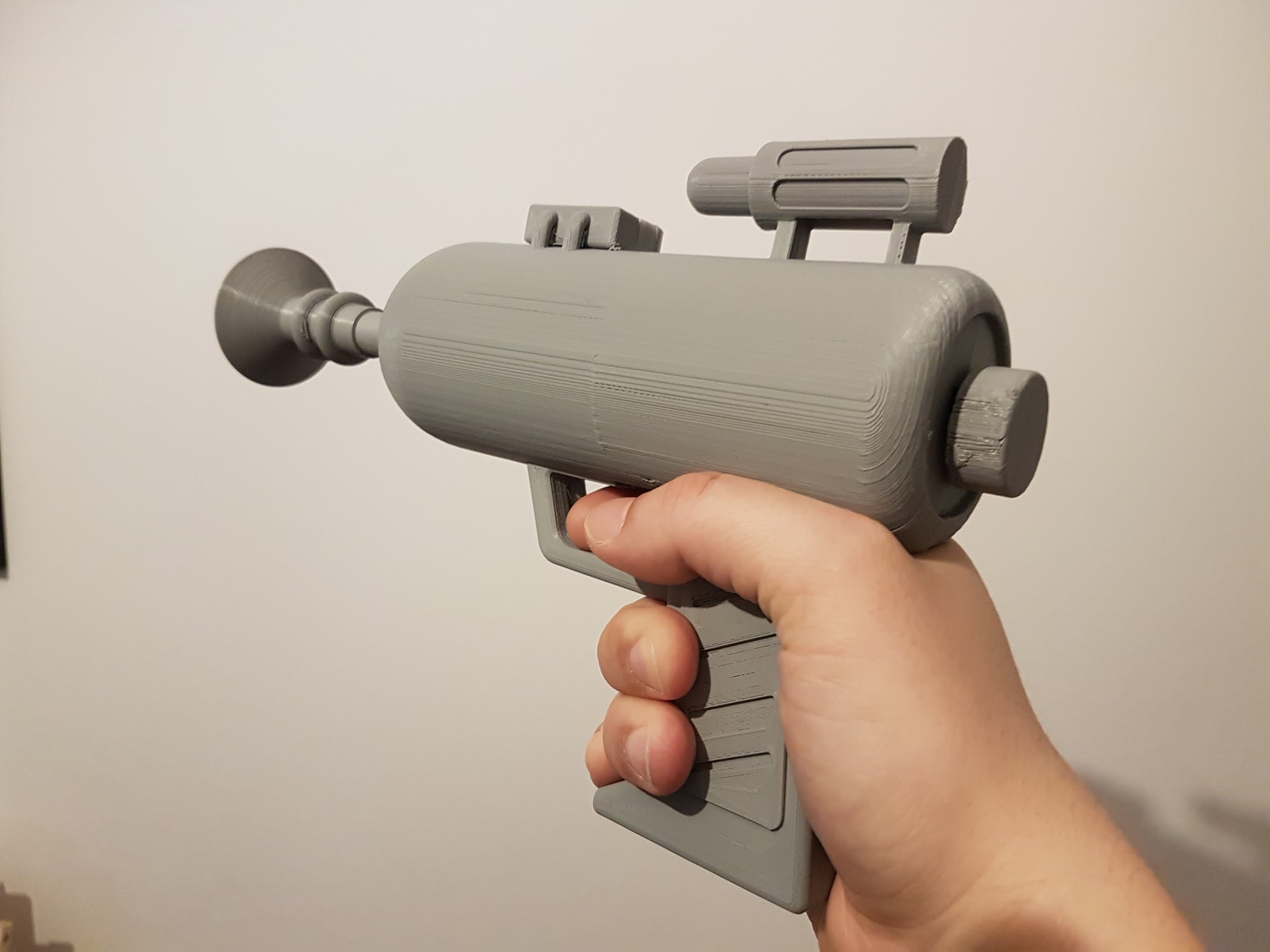 Rick and Morty's laser gun - functional, shoots NERF darts
