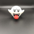 Boo from Mario games - Multi color print image